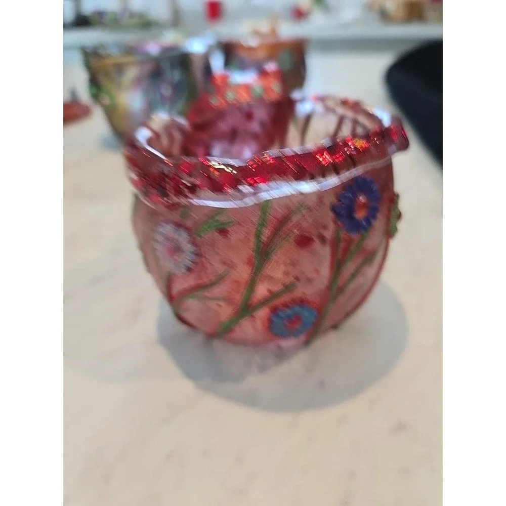 Handmade Resin Flower‎ Pot Decoration Gift. 683